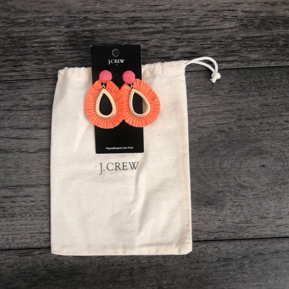 J. Crew orange boho woman’s earrings - Picture 3 of 8